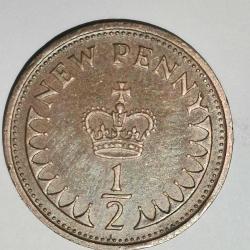 İNGİLTERE   1971     1/2   PENNY