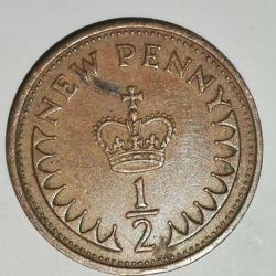 İNGİLTERE   1971     1/2   PENNY