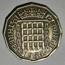 İNGİLTERE   1966    3  PENCE