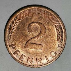 ALMANYA  1983 D    2  PFENNIG