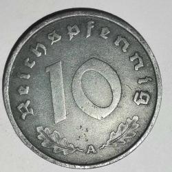 NAZİ  ALMANYA  1941 A     10   PFENNIG