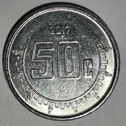MEKSİKA  2017   50 CENTAVOS