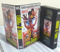 EJDER KALESİ 1973 Ejderin 3 Fedaisi (Bruce LEE) Toron KARACAOĞLU Yapay Zekâ dublaj VHS.