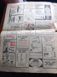Bayram Gazetesi - Turkish Newspaper - 13 Nisan 1965 - bayram konuşması yazan İsmet İnönü başmakale  - Başbakan Suat Hayri Ürgüplü'nün özel demeci fotoğraf - Cumhurbaşkanı Cemal Gürsel muhafız alayı mensupları ile bayramlaştı - fuardaki erkek aslan Kont öldü - davetiye yüzünden opera sanatçısı Özcan Sevgen başka bir sanatçıyla tartıştı - Kurban Bayramı sebebiyle et sıkıntısı - bu bayram gazeteci yazan Burhan Felek - Paris'te bir bayram ziyafeti yazan Orhan Seyfi Orhon - Fidel Castro özel hazinesini satışa çıkardı -  Alman seks bombası Elke Sommer - Çankaya gömlek müessesesi Kurban bayramınızı kutlar - Çağlayan Kitabevi - Karaköy kolaro lokantası Kurban bayramınızı kutlar - Bu yıl ünlü şantör ve şantözler İstanbul'a aktı - erkekler için test ünlü kadınlardan kimi beğeniyorsunuz -  Magirus kamyonları Kurban bayramınızı candan kutlar - Hayko dost ve müşterilerin Kurban bayramı'nı kutlar - milli takım dün kampa girdi - 3 yıldız Metin Oktay Can Bartu Şeref Has yan yana fotoğraf