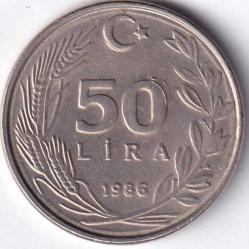 Türkiye Cumhuriyet 1986 Yılı 50 Lira Ağlayan Ata (8248)