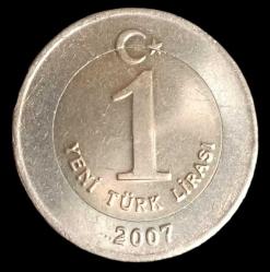 2007 1 Yeni Türk Lirası