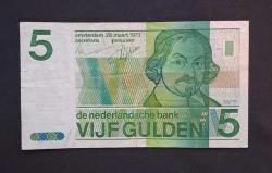 Hollanda 5 Gulden 1973 ÇT ++