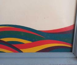 VİNTAGE DÖNEM İMZASIZ KONTRPLAK ÜZERİNE RESMEDİLMİŞ ORJİNAL YAĞLIBOYA TABLO.