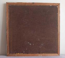 VİNTAGE DÖNEM İMZASIZ KONTRPLAK ÜZERİNE RESMEDİLMİŞ ORJİNAL YAĞLIBOYA TABLO.