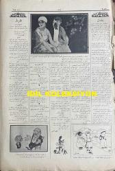 Osmanlıca Akbaba Mizah Dergisi-Gazetesi, Orijinal Dönem Basım, (Ottoman Magazine-Newspaper) - 27 Ağustos 1925 - Rumi: 27 Ağustos 1341 - Sayı: 285 - Karikatürist Ramiz Gökçe'nin Musul Meselesine Dair Kral Faysal'ı Tasvir Eden Çalışması: İngilizler, Musulumuzu Gasp Edebilmek İçin Kral Faysal'ı Cemiyet-i Akvam'a Sevk Ediyorlar 