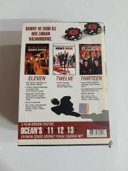 Ocelens eleven 1,2,3 film set olarak  türkçe  dublaj   acılmamış ambalajında sıfır  koleksiyon klasik dvd  film YILMAZ VİDEO