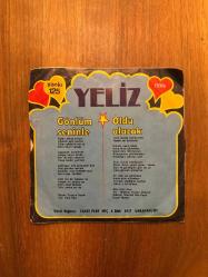 Yeliz: Gönlüm Seninle -  Oldu Olacak / 45 RPM Plak Vinly - Yankı Plak 1978