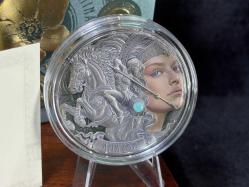 Cameroon Kamerun 2024 Amazon Femina Bellator Gümüş Sikke – 2 oz .999 (500 Adet Limitli)