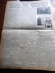 Ulus Gazetesi - Turkish Newspaper - 3 Sonteşrin ( Kasım)  1937 - program nutuk yazan Falih Rıfkı Atay Başmakale - Antakya'da Cumhuriyet Bayramı çok heyecanlı gösterilerle kutlandı fotoğraflar - Başvekil Celal Bayar'ın teşekkürleri - Ankara'nın modern garı Fotoğrafı - mareşal Fevzi çakmak Şirketi Hayriyeyi takdir etti - Filistin'de Tuğyanlar yüzünden elli aile açıkta kaldı - Frankocular bir gemiyi serbest bıraktılar - Bir sürgün yazan Yakup Kadri Karaosmanoğlu Yazı Dizisi - Sivas'ın istikbalini Cumhuriyet hazırlıyor yazan Nasuhi Baydar - Radyo ve sinema - Türk spor kurumu dergisi - bu sene Anadolu'da halk türküleri derlendi - mütehassıs amele yetiştireceğiz - pasaport harçları ucuzluyor - Ankara garının gişeleri Fotoğrafı - Fon Ribbentrop gene roma'ya gidiyor - Eden diyor ki yabancılar karışmasaydı İspanya'da harp şimdiye kadar biterdi - Edirne köy eğitmenler kursu Fotoğrafı - Manisa modern bir şehir oluyor - Ödemiş otomatik telefona kavuştu - resmi ilanlar - Sefalin ağrı kesici