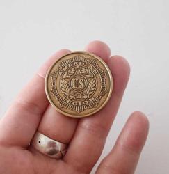 Retro  US American Legion Vietnam The Wall Bronze Token Madalya  Amerika