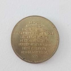 Retro İlk Başkan George Washington 1789-1797 Hatıra Parası  Token Madalya  Amerika
