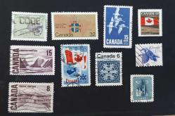 Kanada damgalı pullar lotu-0005