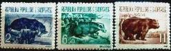ARNAVUTLUK 1961 HAYVANLAR SERİSİ  - SU SAMURU . PORSUK . BOZ AYI  MI: 627-629