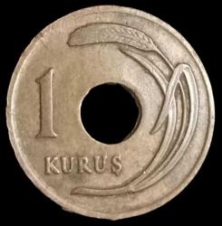 1949 Delikli 1 Kuruş