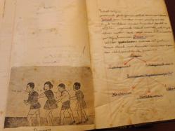 Defter- Işık Lisesi ilk kısım  Tabiat Defteri 1950 - Y üksel Ü.