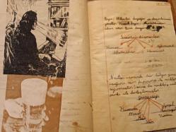 Defter- Işık Lisesi ilk kısım  Tabiat Defteri 1950 - Y üksel Ü.