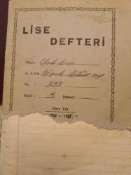 Defter- Işık Lisesi  5. Sınıf Tabiat Defteri 1949 - Aysel Ü.