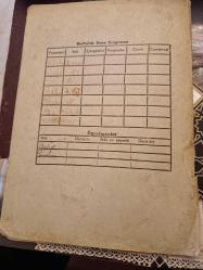 Defter- Işık Lisesi  5. Sınıf Tabiat Defteri 1949 - Aysel Ü.