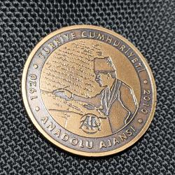 Anadolu Ajansı 90. Yıl Hatıra Madalyon