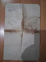 1330 Osmanlıca Adli ( Noter ) Evrak  - ( 3 Pullu, Soğuk kaşeli )