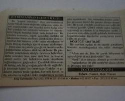 8 Ağustos 2006-Orijinal Takvim Yaprağı-Doğum Günü-Söz,Nişan,Nikâh,Düğün ve Önemli Günler Hediyesi-ERAŞ Hizmet Takvimi-Ayet-Hadis(250,s.118)-Süt Dünyanın En Faydalı İçeceği-Düştüğü Gibi Öldü-Çocuğunuza İsim:Namık ;Nazan