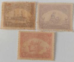 1923 TÜRKİYE HİLAL-İ AHMER CEMİYETİ ŞEFKAT PULLARI MNH İSFİLA NOSU K19-K20-K21 ÇOK NADİR 1CC1R