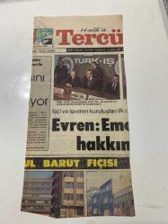 TERCÜMAN GAZETESİ KUPÜRÜ 27 x 13 cm ebatında Tek Yaprak 1980LER - TARİHTEN BUGÜNE İLHAN BARDAKÇI KÖŞE YAZISI -İlhan Bardakçı-Mustafa Kemal Atatürk-İsmet İnönü-Kenan Evren-Mehmet Bey-Hüseyin Cahit-Yahya Kemal-Millet benimsemezse, boşuna…-BAY VE BAYAN-MEHMET BEY DEMİŞ Kİ…-Evren: Emek halkının…-Türk-İş-Halk’a Tercüman-Tercüman