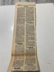 TERCÜMAN GAZETESİ KUPÜRÜ 35 x 11 cm ebatında Tek Yaprak 1980LER - TARİHTEN BUGÜNE İLHAN BARDAKÇI KÖŞE YAZISI -İlhan Bardakçı-Ziya Gevher Etili-Kerami Kurtbay-Cevat İstek-Sedes Bey-Fuat Köprülü-Adnan Bey-Korokawa-Ortadoğu Türk ve Masal-Ortadoğu Türk ve Masal-Türkiye ve Masal-Andreas Papandreu-Şevket Yılmaz-tarihten bugüne-BİR SEÇİM GECESİ HATIRASI-MİLLET KAYIP-JAPONYA-JAPONYA KIBRIS’TA BAĞIMSIZLIK-TÜRK YUNAN İLİŞKİLERİ-PAPANDREU-TSE 38 FİRMAYA-GENEL DEMİR SORUNU-YA YÜZDE 20-YÖNETİM KURULU TOPLANIYOR