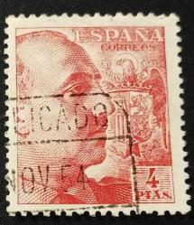 1940 İspanya Pulu - Franco 4p