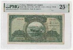 LOT.3 » 1.EMİSYON ''SERİ 33'' 1 LİVRE PMG 25 PUAN ÇT