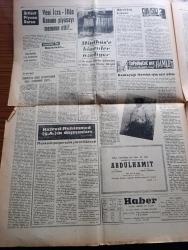 Haber Gazetesi - Turkish Newspaper - 16 Mayıs 1964 - haber çıkarken yazan Mehmet Ali Yalçın Başmakale - seçim kampanyası yarın başlayacak - Ragıp Gümüşpala bu sabah geziye çıktı - Adalet Partisi seçim beyannamesi yayınladı - 4 Türk daha kaçırıldı - Vali Niyazi Akı'nın odacısı Hadise çıkardı Fotoğrafı - otel lokanta fiyatları serbest - sıkıyönetim tebliğ yayınladı - Selami İzzet Sedes toprağa verildi - Tophane'de bir Hamlet yazan Bedrettin Nihat Yazı Dizisi - minibüse binenler azalıyor - Koçero yazan Nasri Oktay Yazı Dizisi - beyaz perdemizin enteresan kızı Pervin Par Fotoğrafı - Farah Diba'nın annesi sevinçli Fotoğrafı - Sultan Hamid'in büyük merakı yazan Cemal Yener Yazı Dizisi - Atatürk ve Kazım Karabekir Derleyen N. Deliorman Yazı Dizisi - Boyalı şapka yazan Agatha Christie Yazı Dizisi - küçük artist Ayşecik Zeynep Değirmencioğlu 50 bin lira ödeyecek - Fenerbahçe Onbiri Fotoğrafı - Beşiktaş 6 futbolcusu ile anlaştı - Hakkı Yeten - Beşiktaş ve Fenerbahçe Lefter Küçükandonyadis için