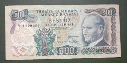 LOT.9 » 6 Emisyon N 11 399399 Seri 500 Lira Ççt