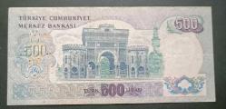 6 Emisyon N 11 399399 Seri 500 Lira Ççt