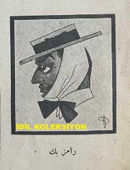 Osmanlıca Akbaba Mizah Dergisi-Gazetesi, Orijinal Dönem Basım, (Ottoman Magazine-Newspaper) - 14 Eylül 1925 - Rumi: 14 Eylül 1341 - Sayı: 290 - Karikatürist Ramiz Gökçe'nin Musul Meselesi'ne Dair İngiltere Başbakanı Stanley Baldwin'i Tasvir Eden Çalışması: İngiliz Bütçesi Üzerinde Musul 