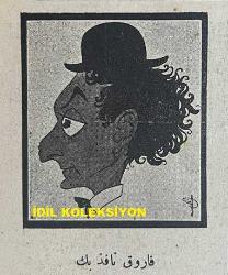 Osmanlıca Akbaba Mizah Dergisi-Gazetesi, Orijinal Dönem Basım, (Ottoman Magazine-Newspaper) - 14 Eylül 1925 - Rumi: 14 Eylül 1341 - Sayı: 290 - Karikatürist Ramiz Gökçe'nin Musul Meselesi'ne Dair İngiltere Başbakanı Stanley Baldwin'i Tasvir Eden Çalışması: İngiliz Bütçesi Üzerinde Musul 