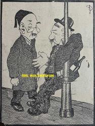 Osmanlıca Akbaba Mizah Dergisi-Gazetesi, Orijinal Dönem Basım, (Ottoman Magazine-Newspaper) - 21 Eylül 1925 - Rumi: 21 Eylül 1341 - Sayı: 292 - Karikatürist Ramiz Gökçe'nin Çalışması: Kışa Doğru... 