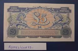 Great Britain - 5 Paund -1958 - ÇİL/UNC