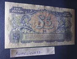 Great Britain - 5 Paund -1958 - ÇİL/UNC