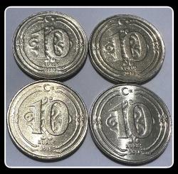 2013-2014-2015-2016 Tarihli 10 KURUŞ TK. (10 Krş.) KM#1241 (TCML13/16)