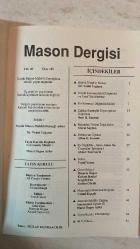 MASON DERGİSİ - SAYI: 85 MART 1993 - DR. VEDAT YEĞİNSÜ - MURAT ÖZGEN AYFER - ALİ CENGİZ ÜSTÜNER - RENAN MENGÜ - SEMİH TEZEL - SABİT EREN - HÜSEYİN ÖZGEN - AHMET TANRIVERDİ - NURİ H. RÜSTEM - MURAT SOYDAN - AFFAN G. KIRIMLI - AHMET TANRIVERDİ - YUSUF YAZICI - KADEM ŞENKAL - SEVGİ KIRAN - GÜLÜM OBRUK - CEMAL KIPÇAK - MURAT ÖZGEN AYFER - BÜYÜK ÜSTAD'IN MESAJI - BÜYÜK LOCAMIZDAKİ GELİŞMELER VE YENİ TÜZÜKLERİMİZ - BİR KONUNUN DÜŞÜNDÜRDÜKLERİ - ÇAĞDAŞ KARDEŞLİK DAYANIŞMASI BAŞLARKEN - MASONLUK ÜSTÜNE DÜŞÜNCELER - HELİKON'UN ÖYKÜSÜ - EY ÖZGÜRLÜK... SENİN ADINA NE CİNAYETLER İŞLENİYOR! - TEKRİS - ÇEVRE BİLİNCİ - MASONLAR'A MASONLUK BİLGİLERİ - AMERİKA'DAKİ BİR ÇAĞDAŞ - ANTİMASONİK EYLEM (2) - YAYIN KURULU YÖNETMELİĞİ - 40 YIL ÖNCE... -  TAM TAKIM EKSİKSİZ 64 SAYFA