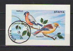 İskoçya  - Kuşlar  - İmperfore  - Damgalı  Blok