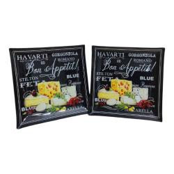 Touch Me Bon Appetit Cam Sunum Tabağı