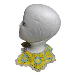 Vintage Çok Renkli Seyyar Örgü Yaka