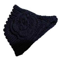 Handmade Bohem Çiçek Detaylı Örgü Bere