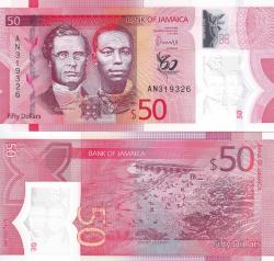Jamaika 2022 Yılı 50 Dolar Polimer Yabancı Kağıt Para Çil (Unc) Koleksiyon Para